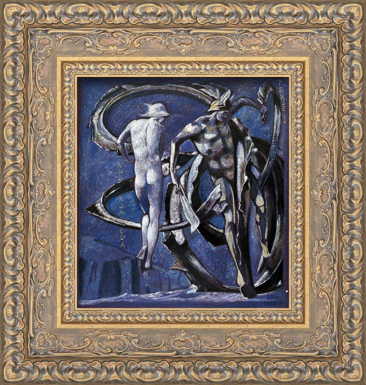 Burne-Jones: Perseus & Andromeda Study – 1888 Pre-Raphaelite Art ...
