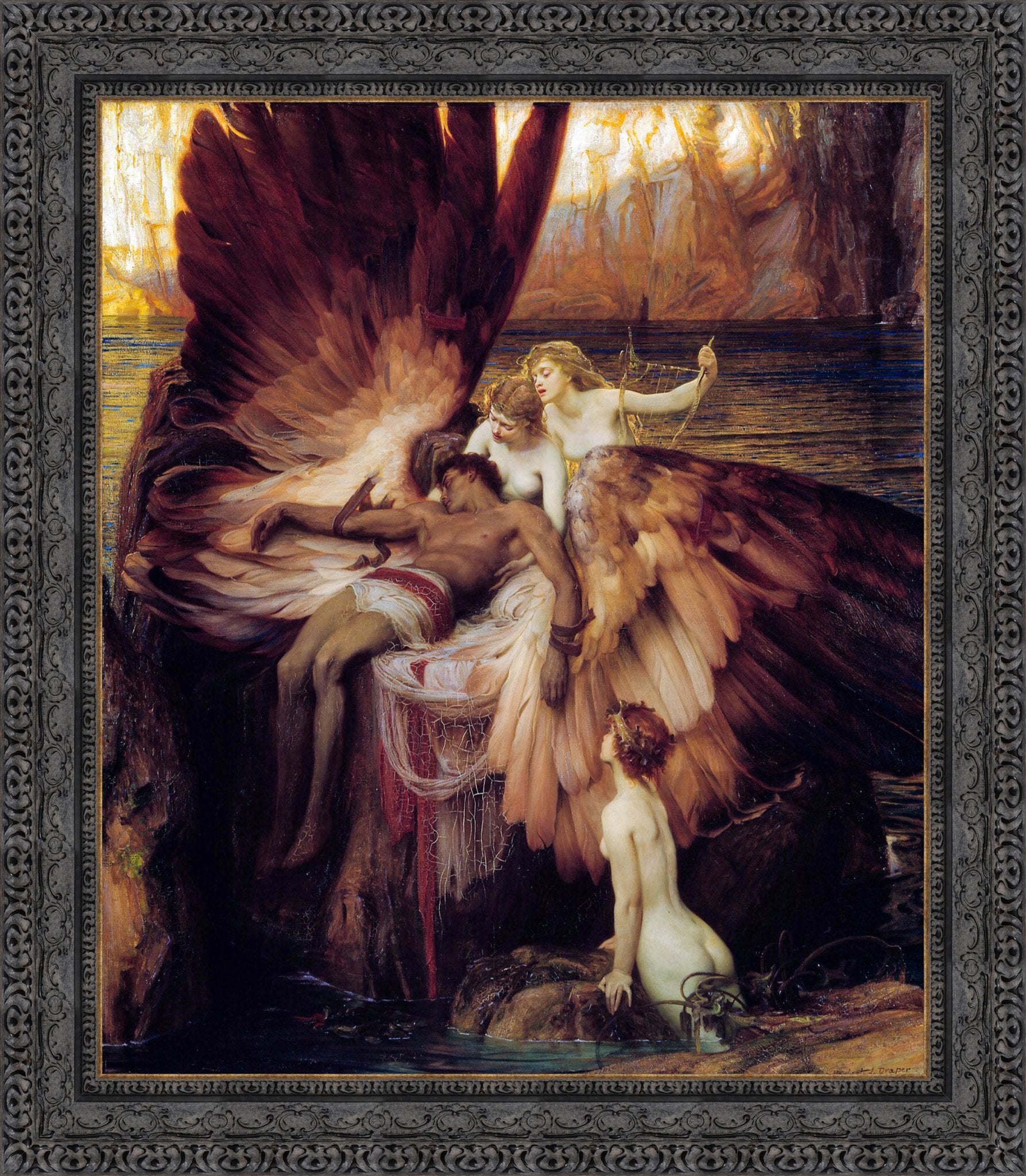 The Lament for Icarus – Herbert Draper, 1898 - Canvas Classics