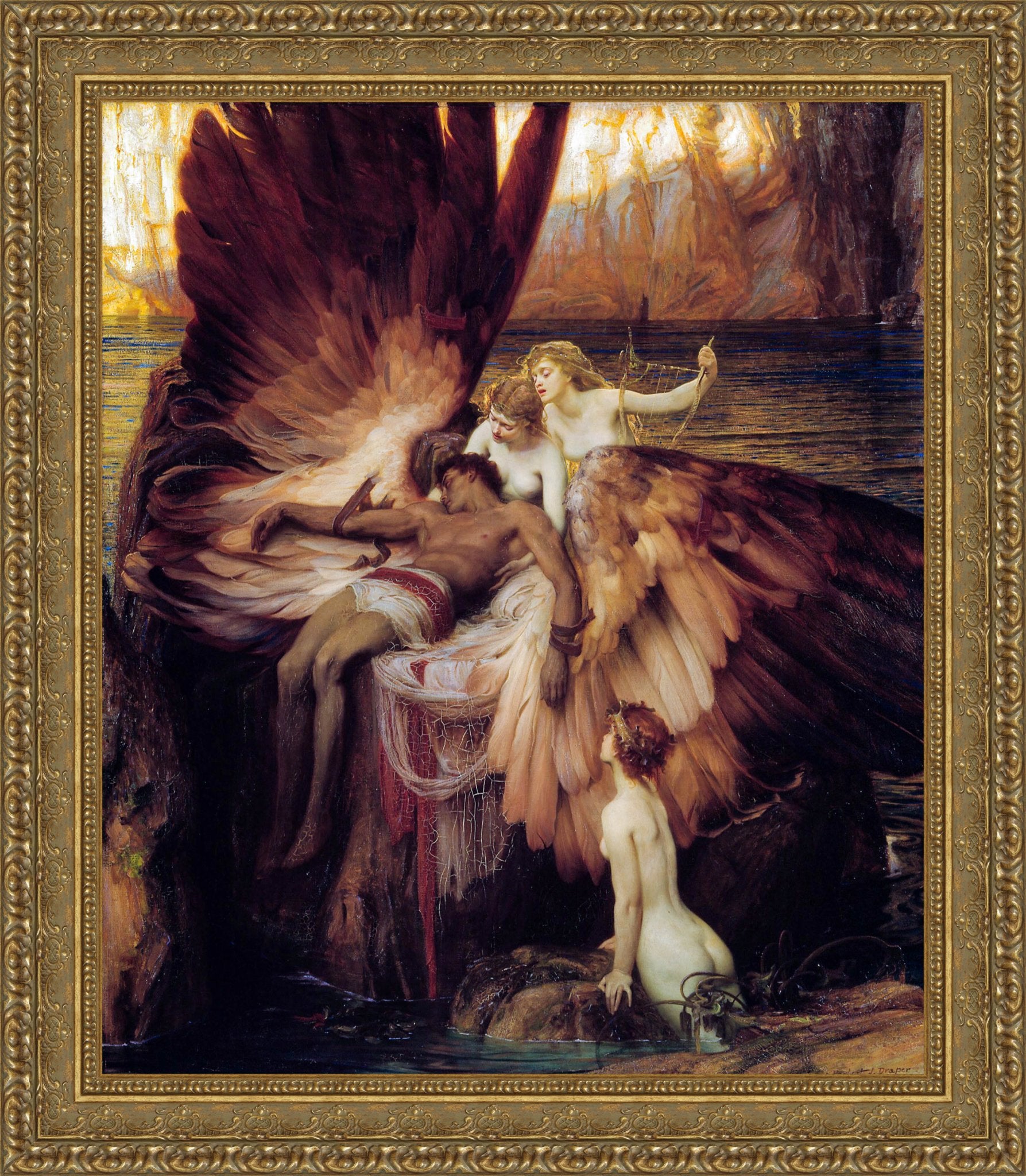 The Lament for Icarus – Herbert Draper, 1898 - Canvas Classics