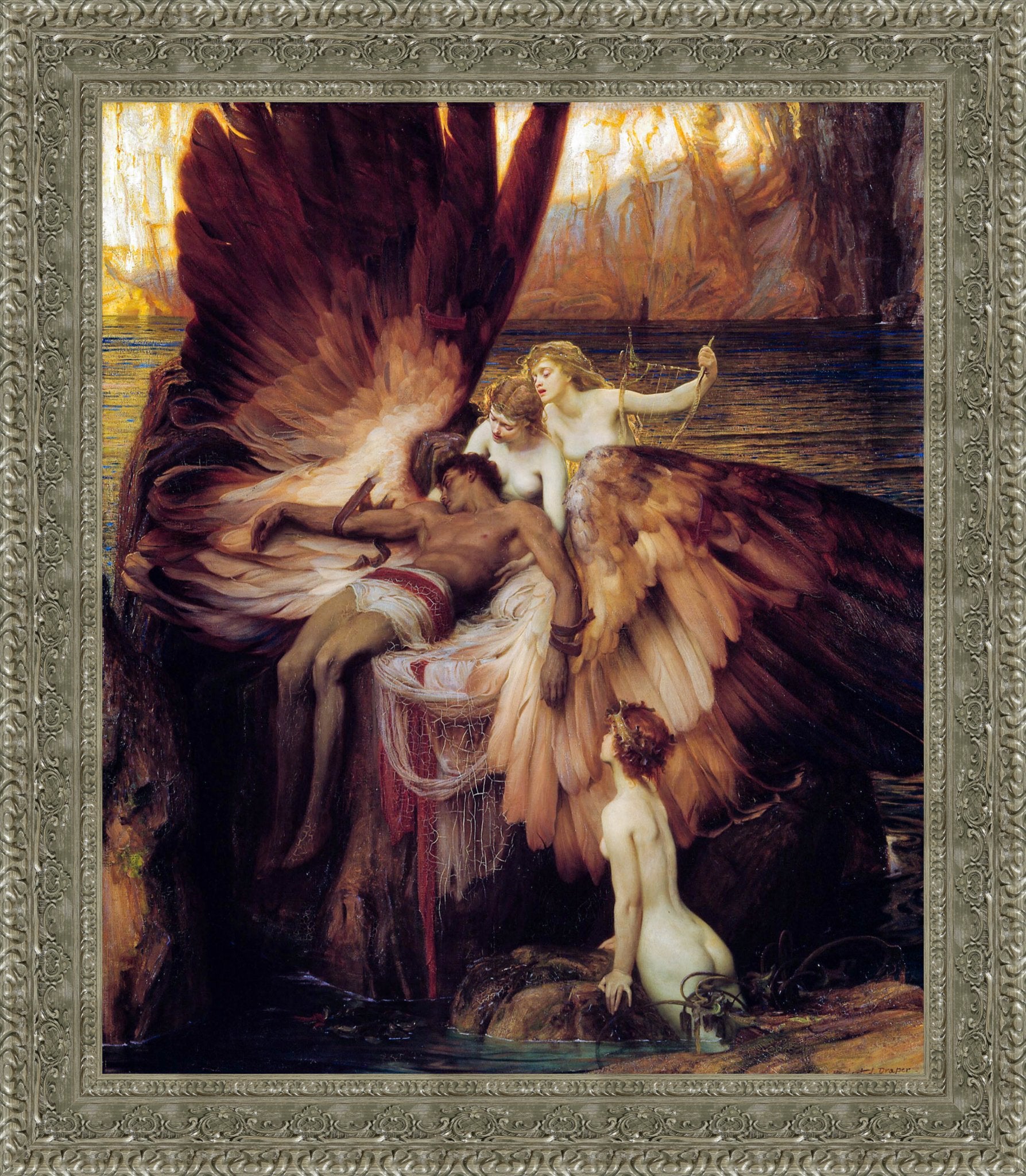 The Lament for Icarus – Herbert Draper, 1898 - Canvas Classics