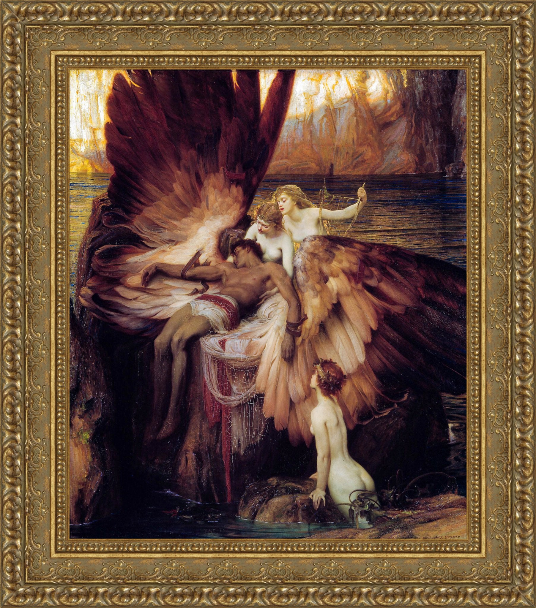 The Lament for Icarus – Herbert Draper, 1898 - Canvas Classics
