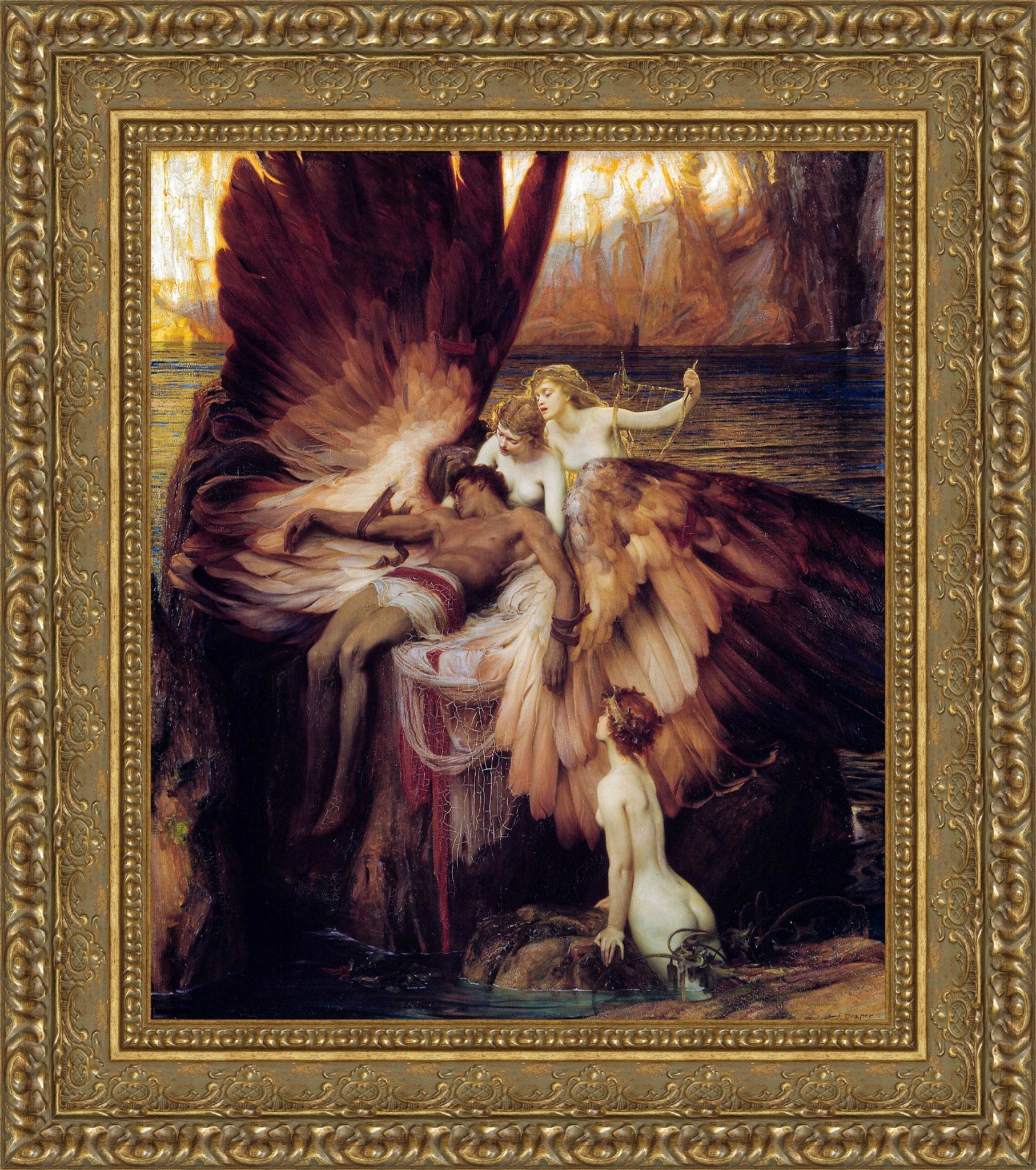 The Lament for Icarus – Herbert Draper, 1898 - Canvas Classics