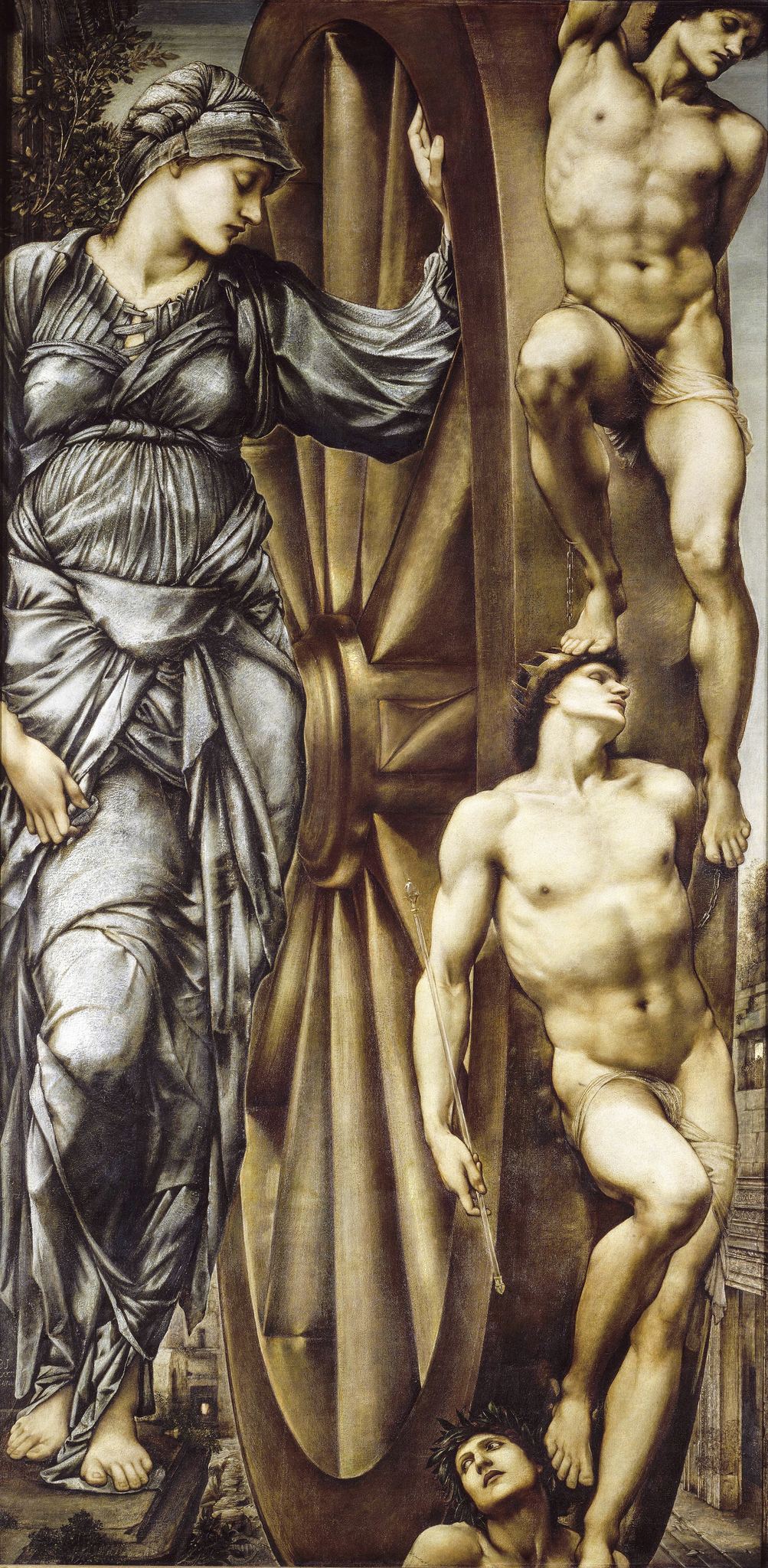 The Wheel Of Fortune – Edward Burne-Jones, 1883, framed