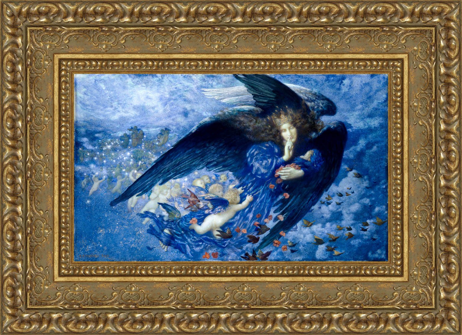 Night With Her Train Of Stars – Edward Robert Hughes, 1912 - Canvas Classics