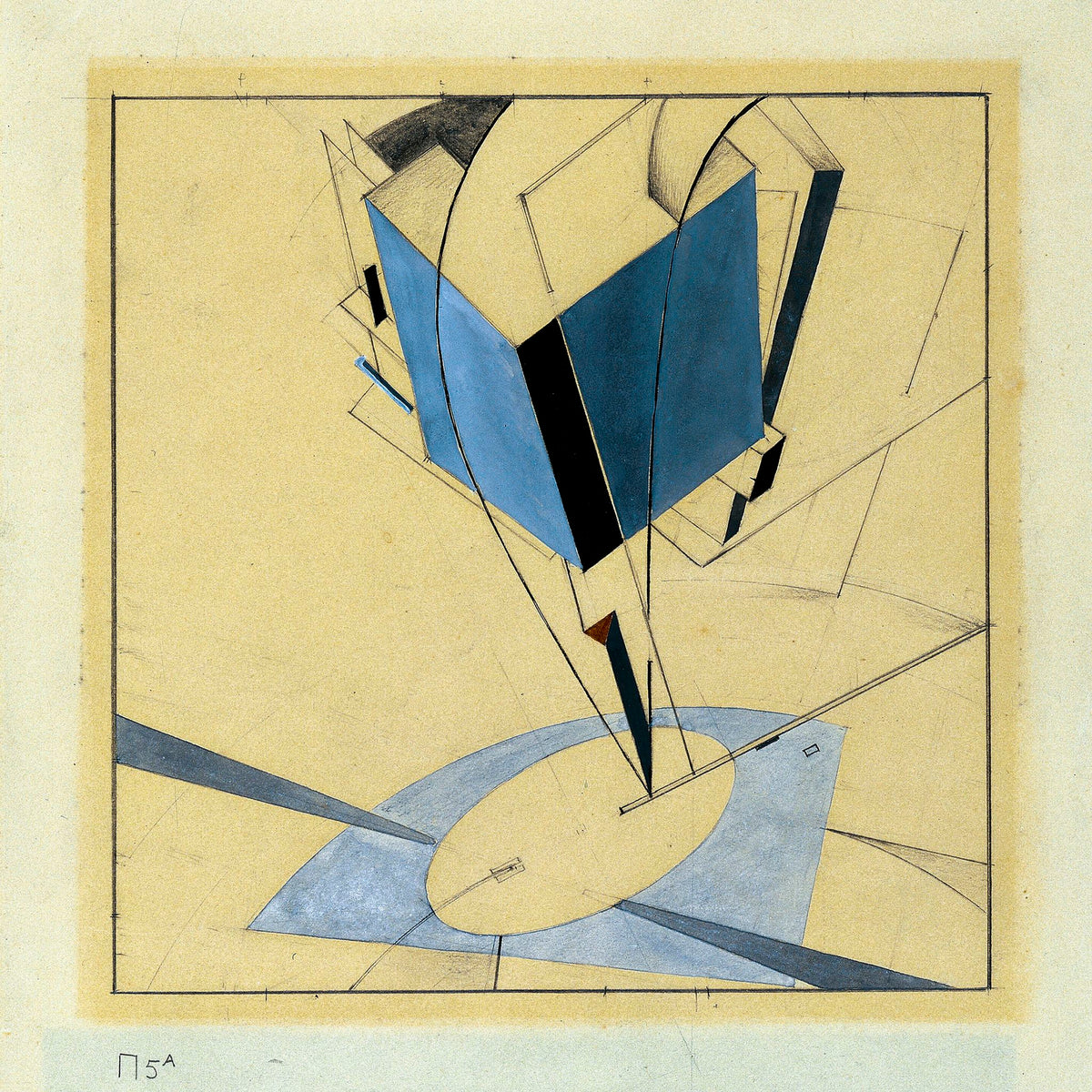 Proun 5 A – El Lissitzky, 1919, framed