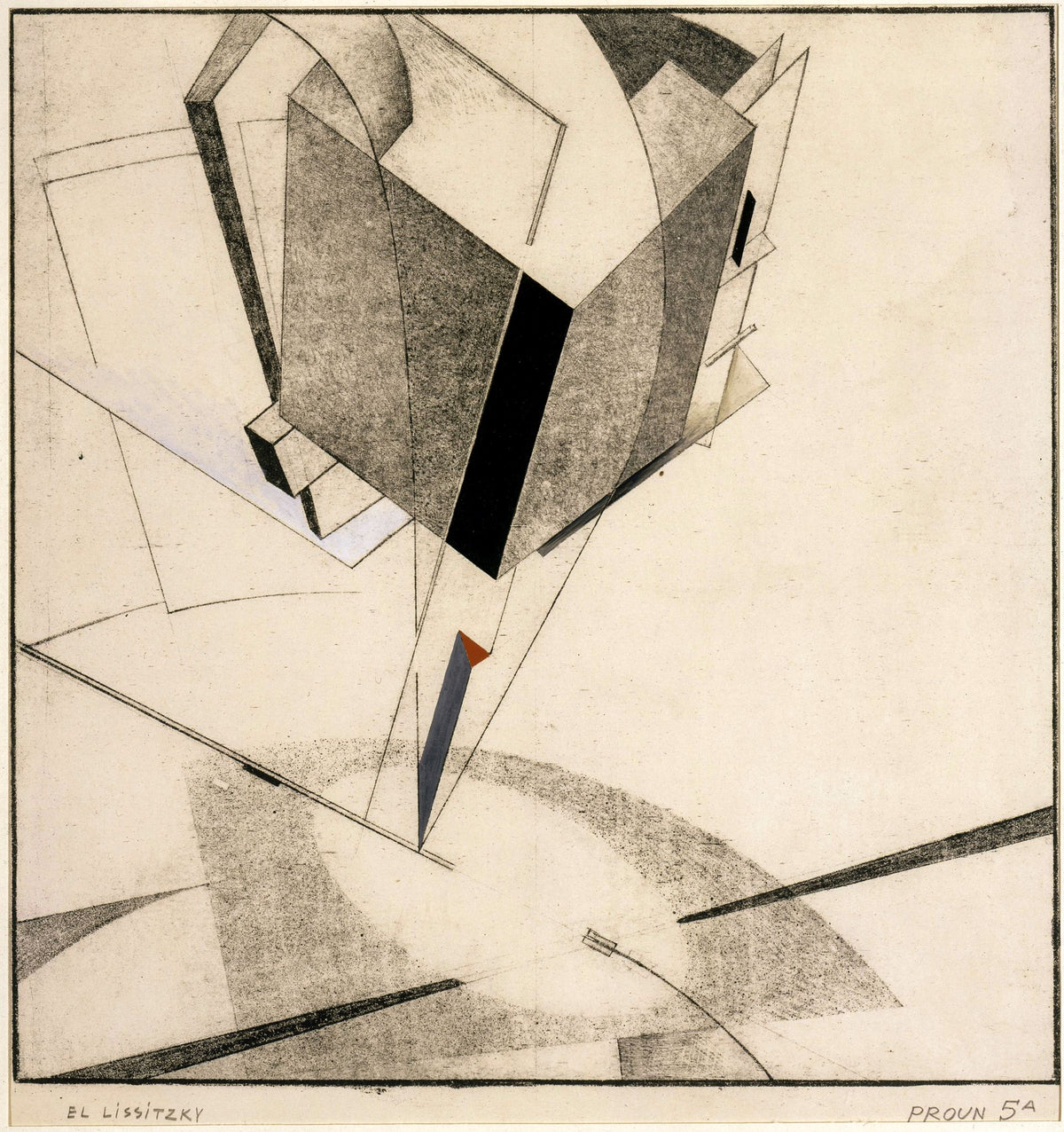 Proun 5a – El Lissitzky, 1923, framed