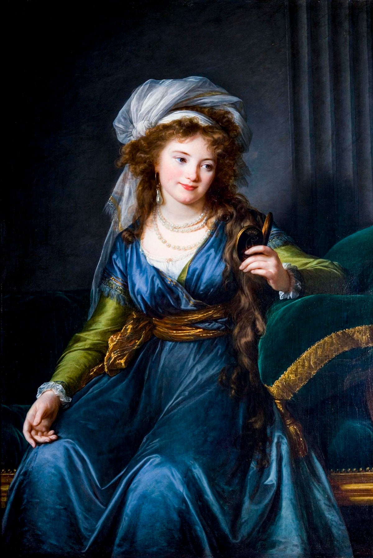 Countess Ekaterina Skavronskaya – Elisabeth Louise Vigée Le Brun, 1790, framed
