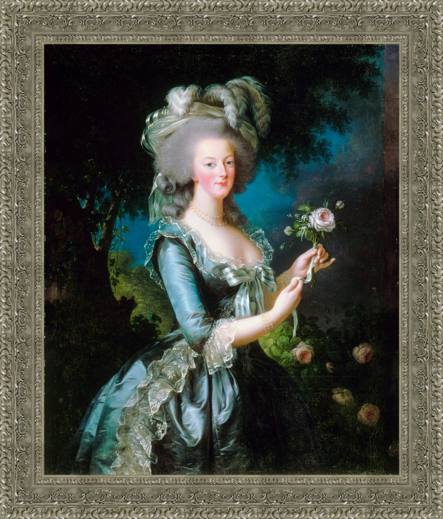 Marie Antionette with a Rose