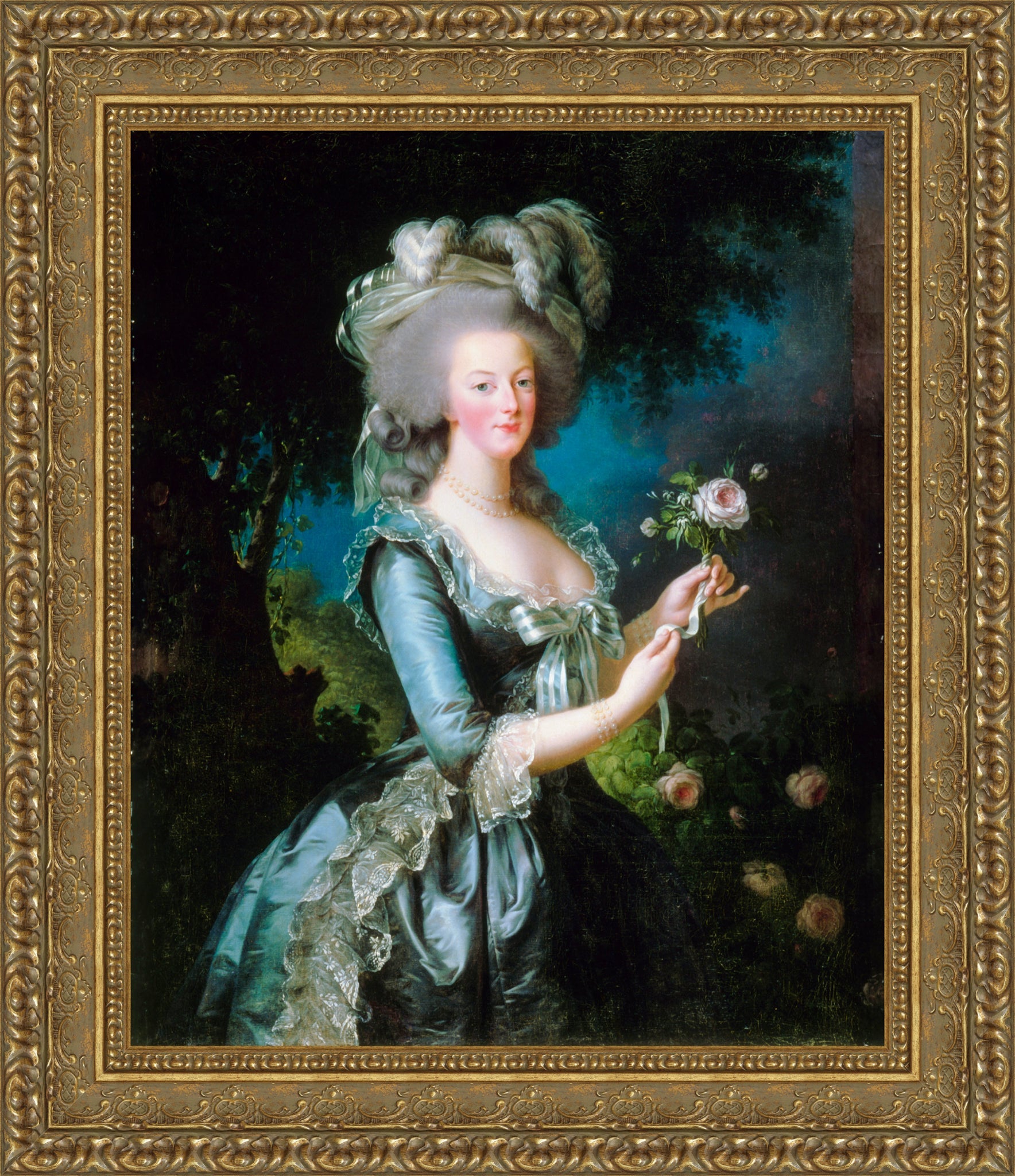 Marie Antionette with a Rose