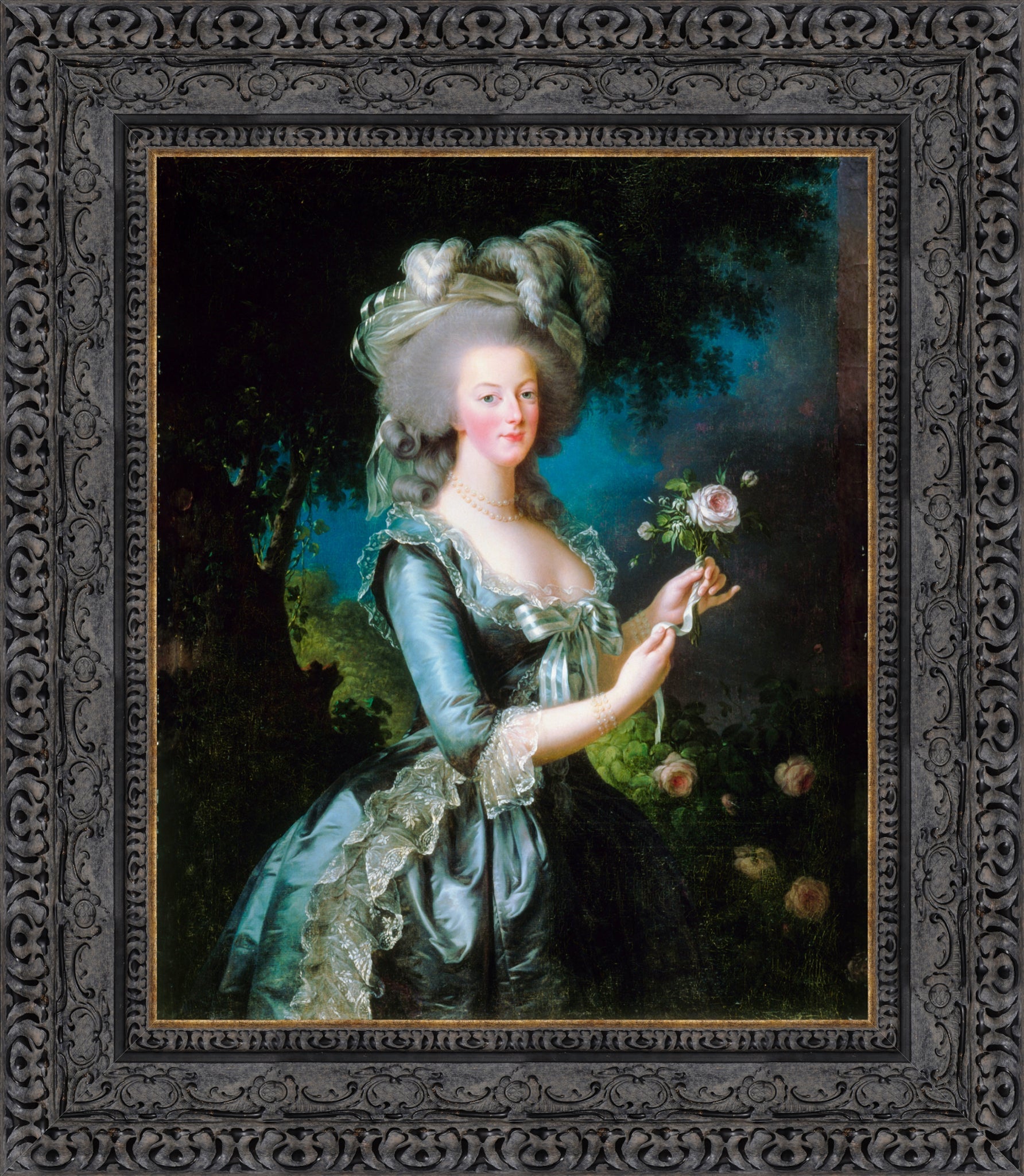 Marie Antionette with a Rose