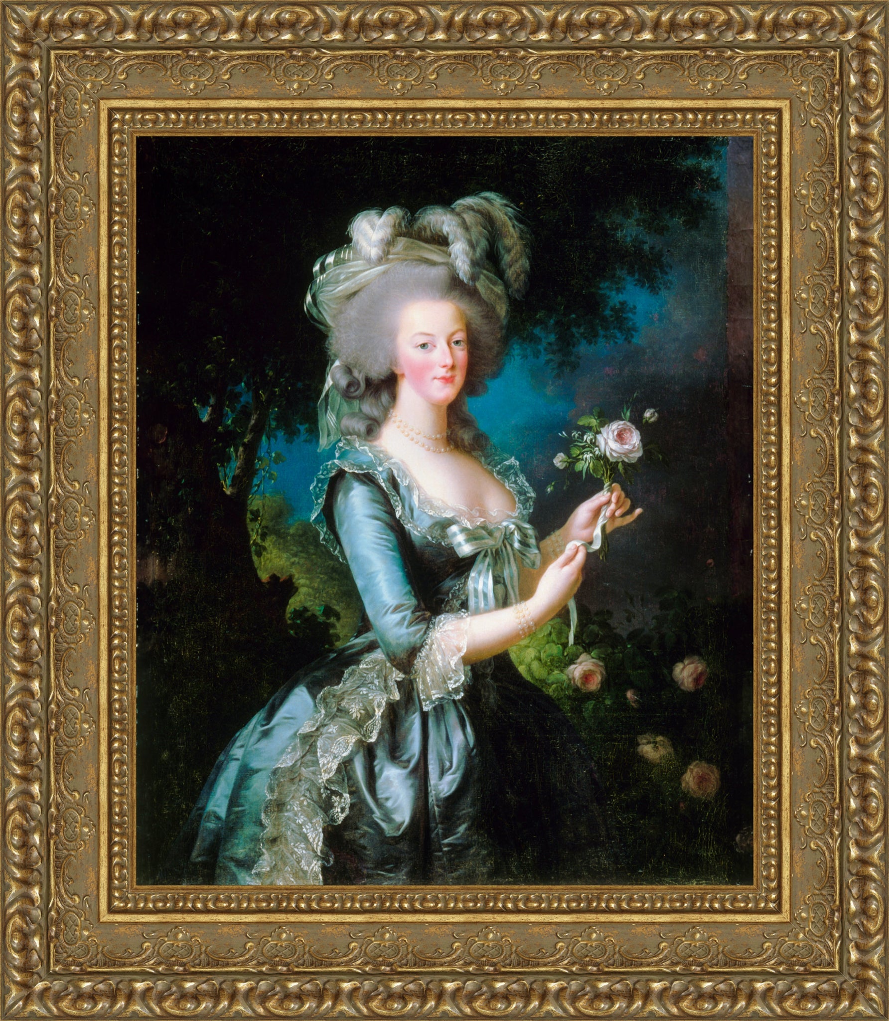 Marie Antionette with a Rose