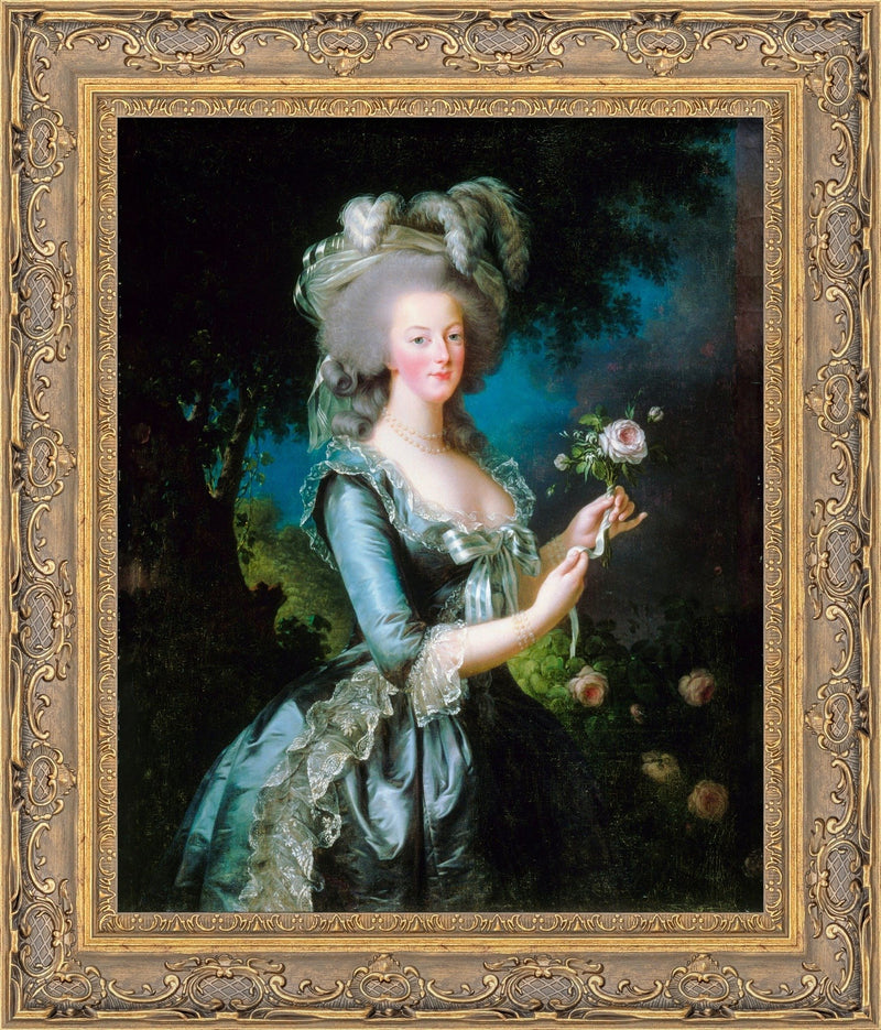 Marie Antoinette with the Rose – Elisabeth Louise Vigée Le Brun, 1783
