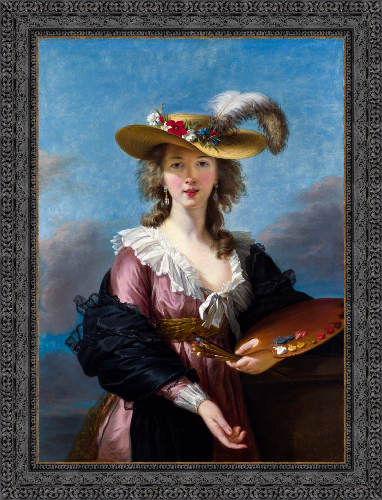 Self Portrait in a Straw Hat
