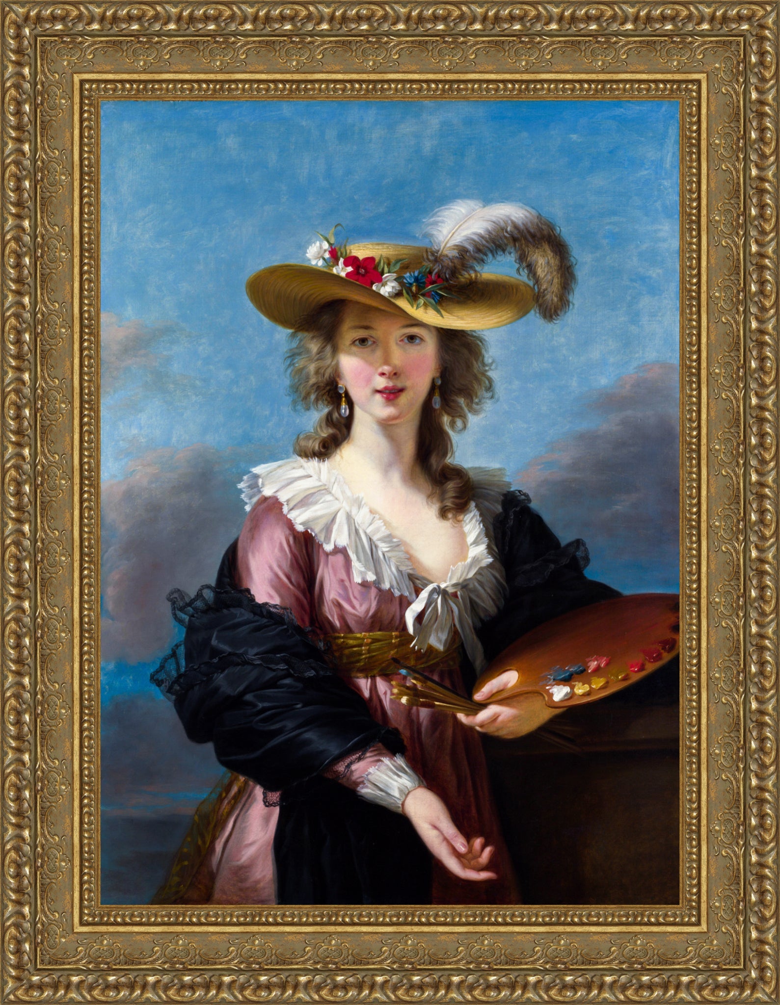 Self Portrait in a Straw Hat
