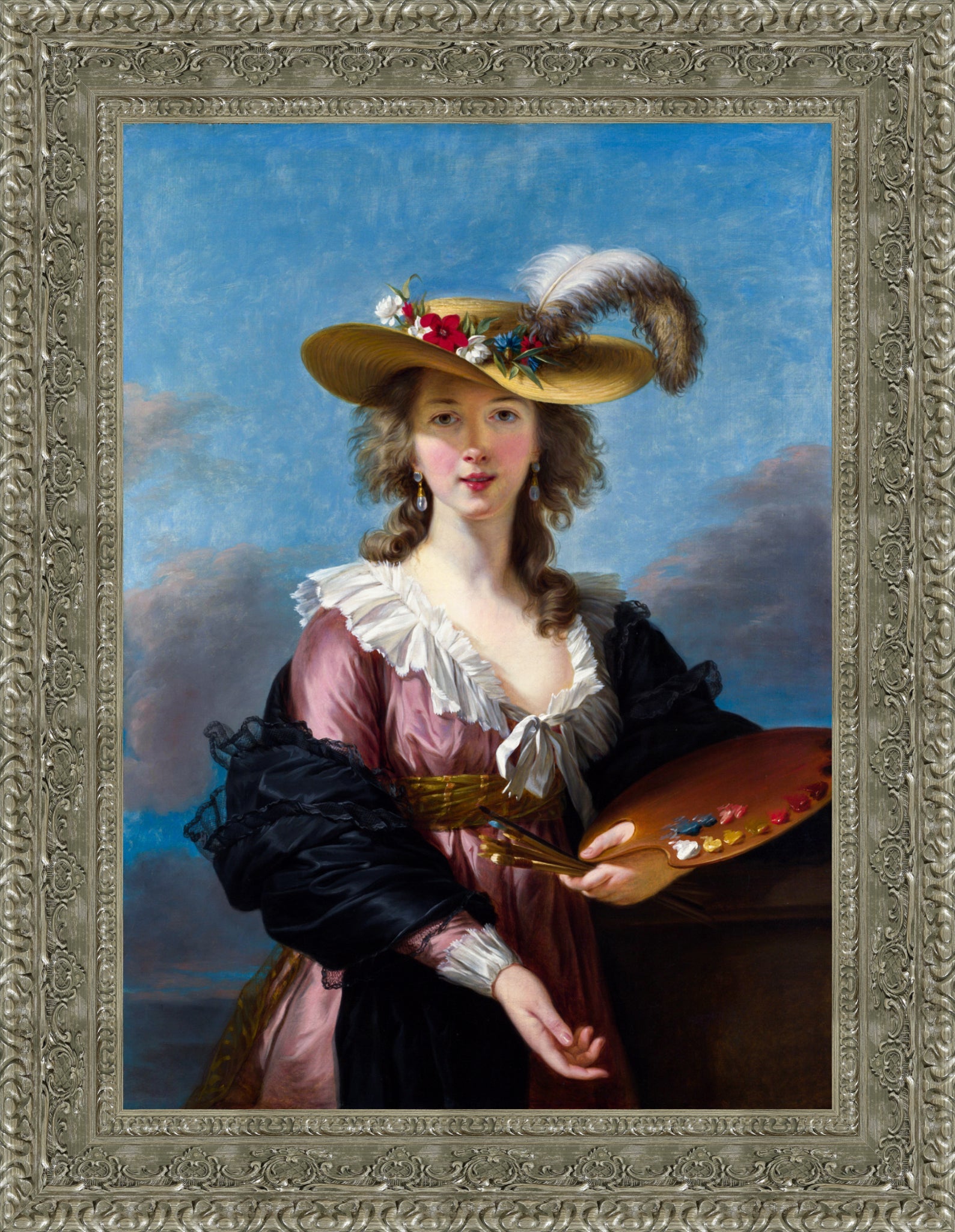 Self Portrait in a Straw Hat