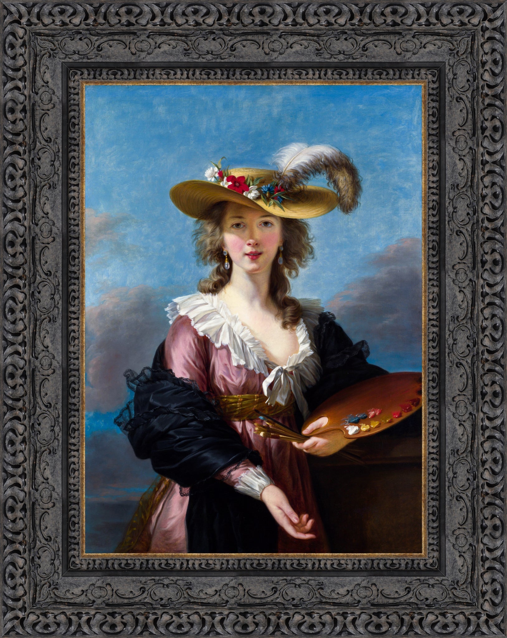 Self Portrait in a Straw Hat