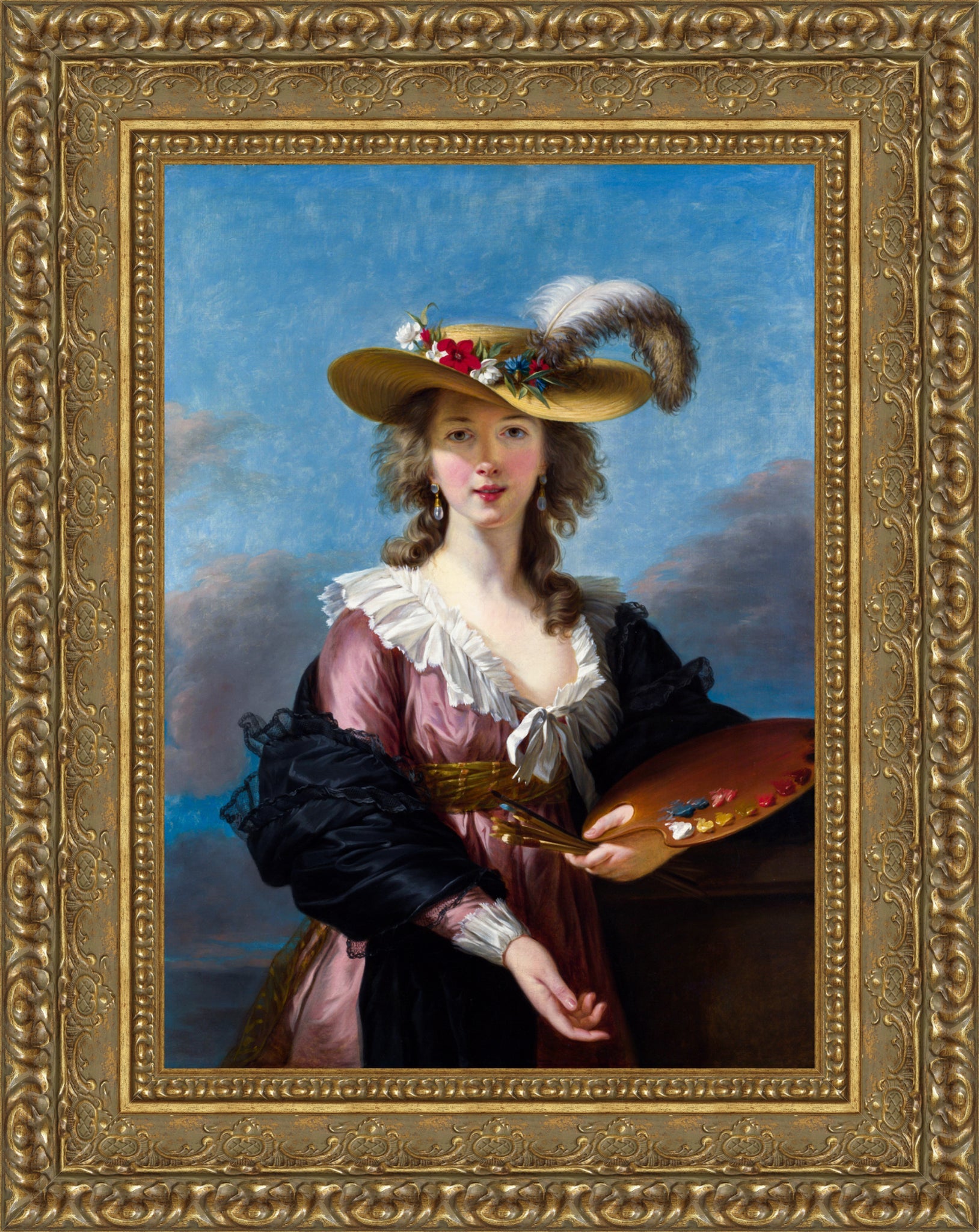 Self Portrait in a Straw Hat