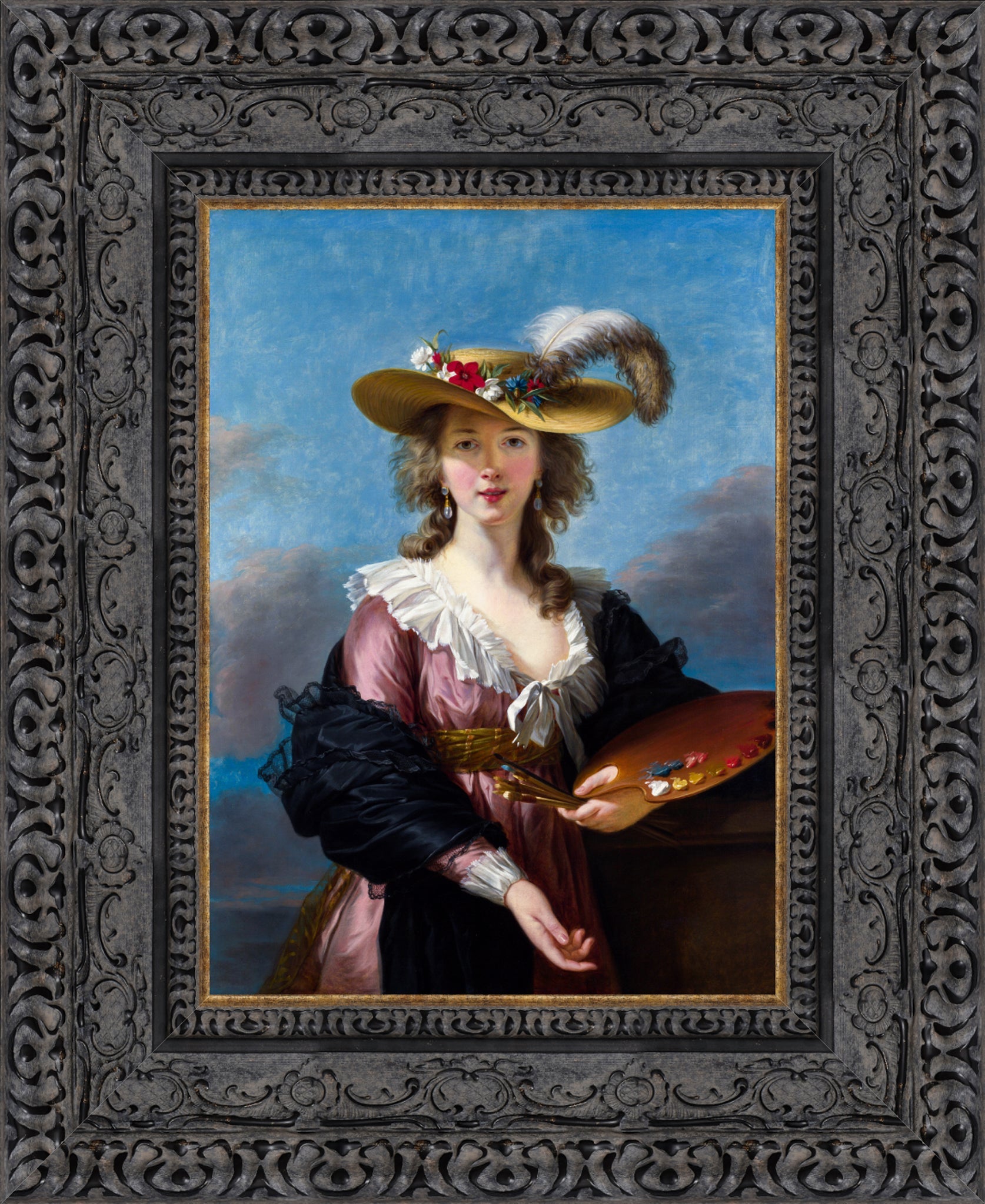 Self Portrait in a Straw Hat