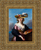 Self-Portrait in a Straw Hat – Elisabeth Louise Vigée Le Brun, 1782