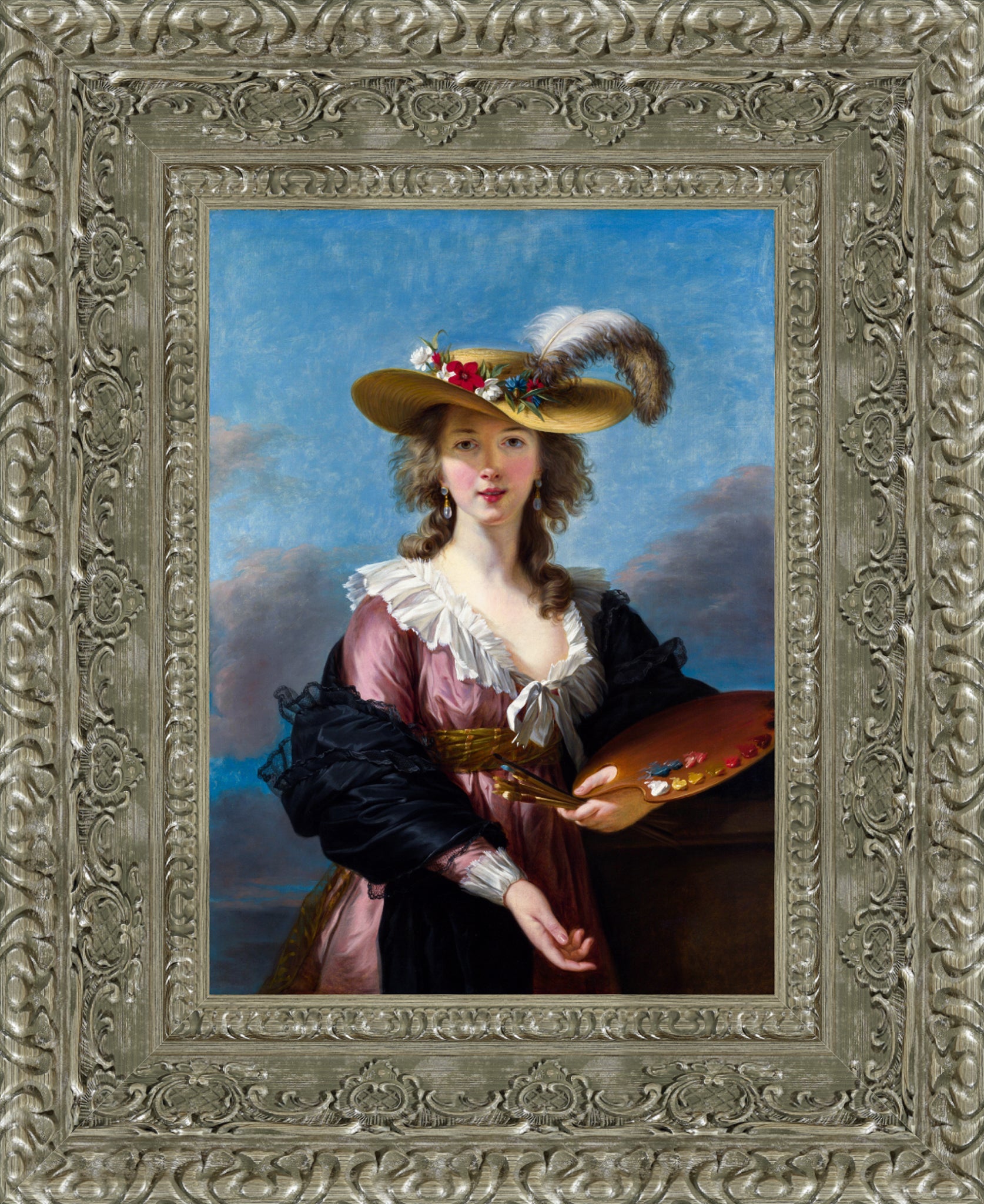 Self Portrait in a Straw Hat
