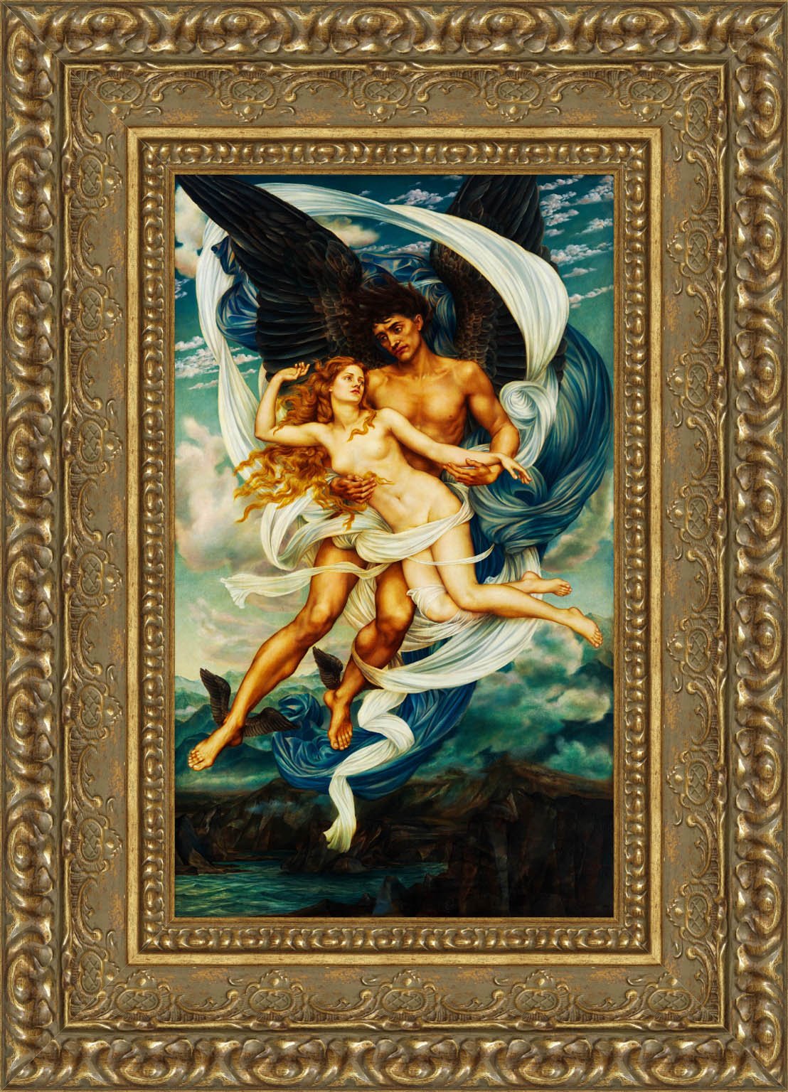 Boreas And Oreithyia – Evelyn De Morgan, 1896 - Canvas Classics