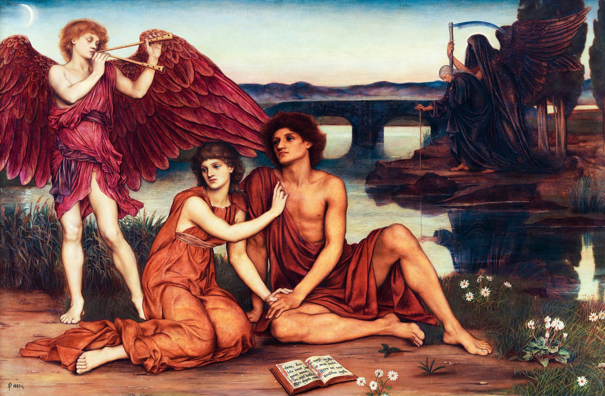 Love's Passing – Evelyn De Morgan, 1883-84, framed