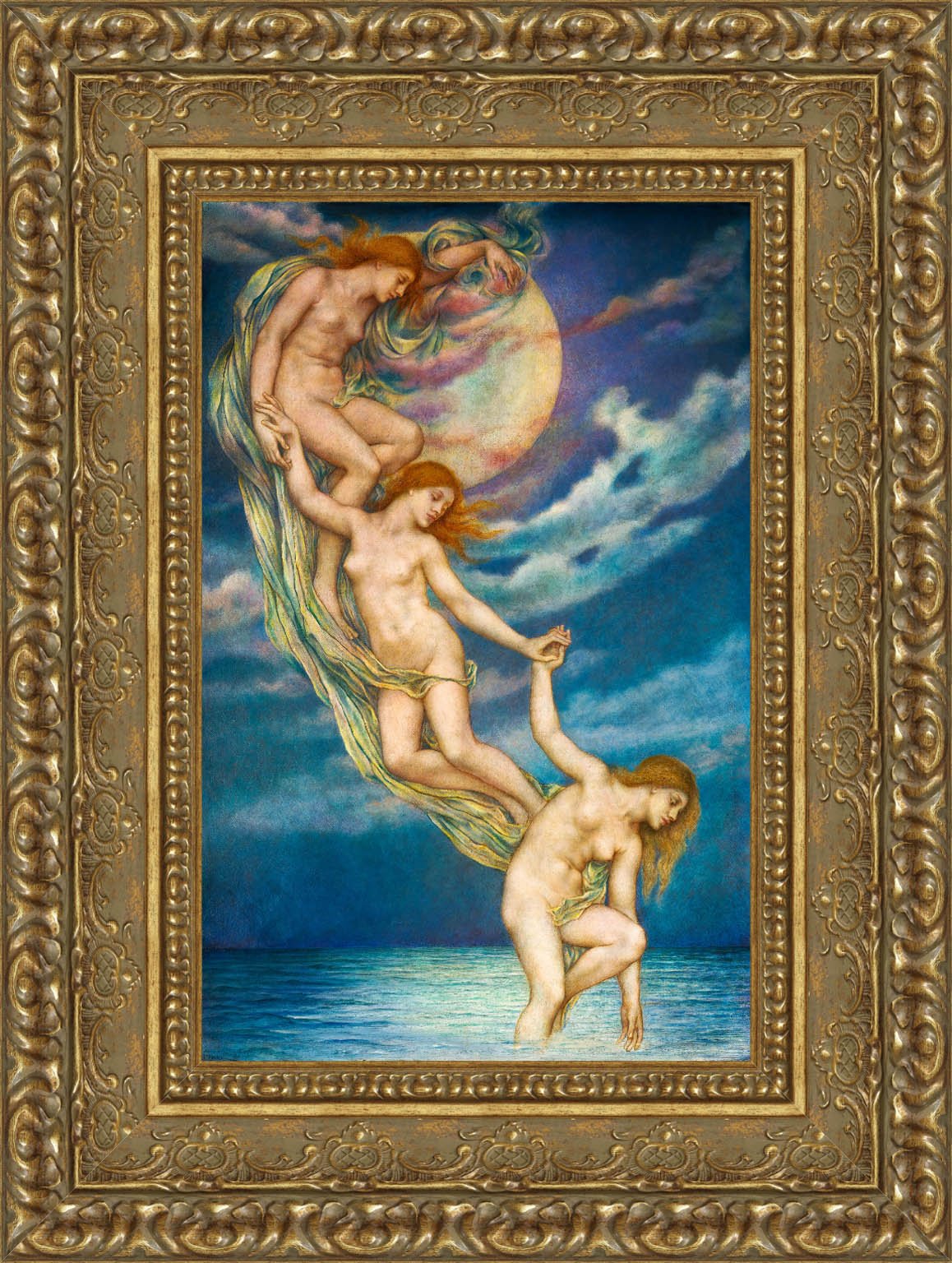 Moonbeams Dipping Into The Sea – Evelyn De Morgan, 1900 - Canvas Classics