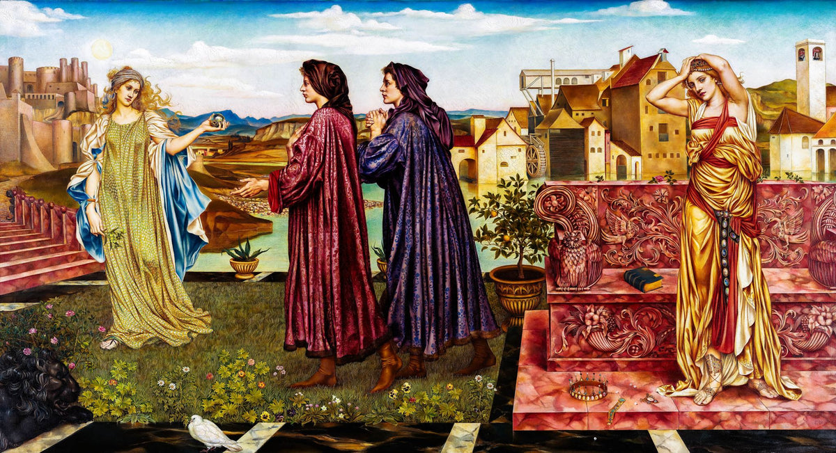 The Garden Of Opportunity – Evelyn De Morgan, 1901, framed