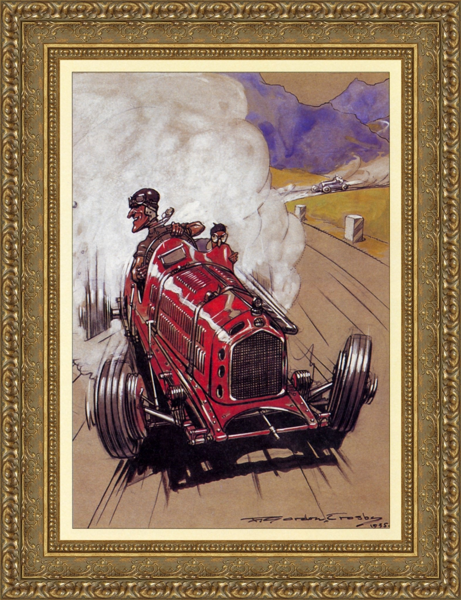 '35 Le Mans Victors: Hindmarsh &amp; Fontes – F. Gordon Crosby, 1935 - Canvas Classics