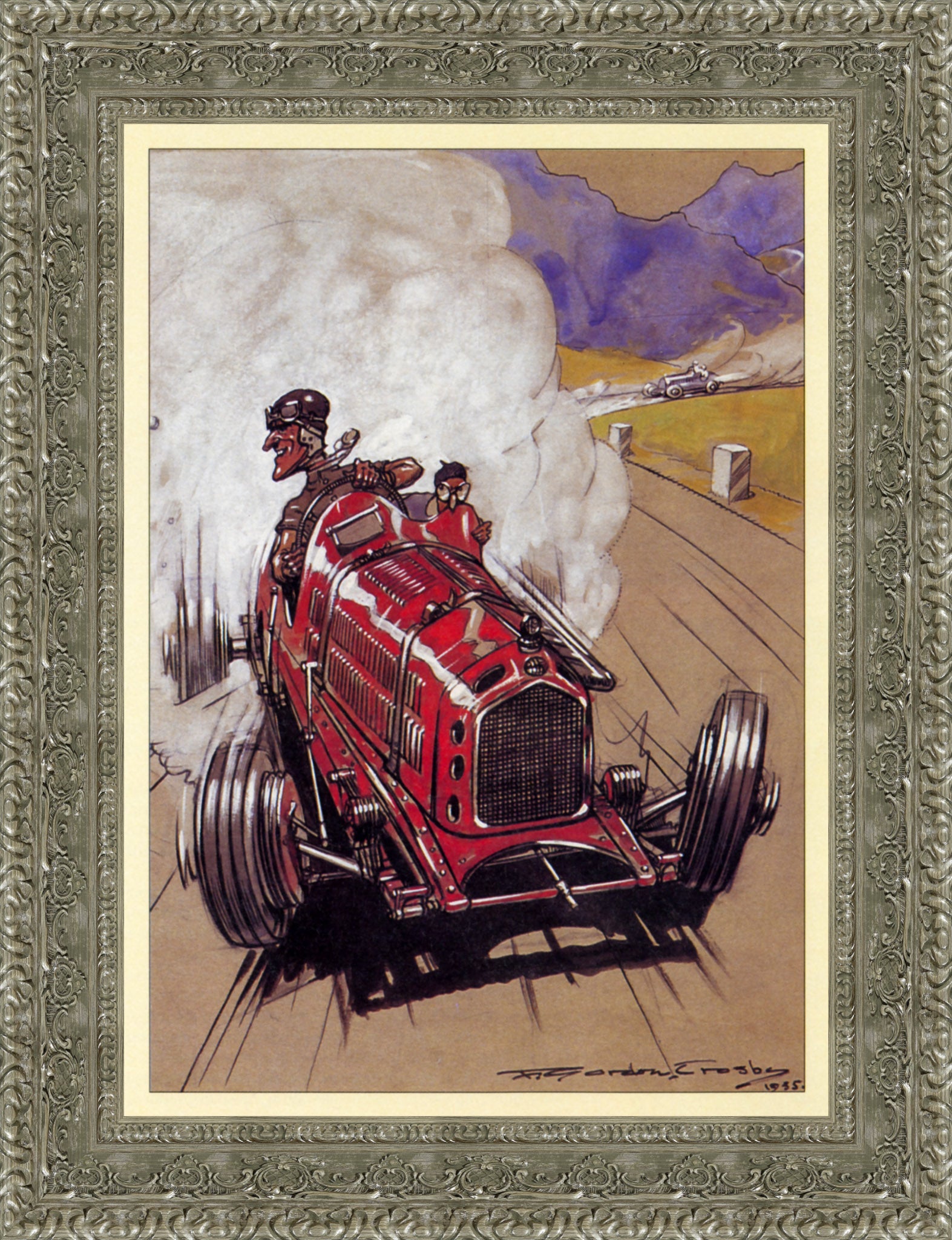 '35 Le Mans Victors: Hindmarsh &amp; Fontes – F. Gordon Crosby, 1935 - Canvas Classics