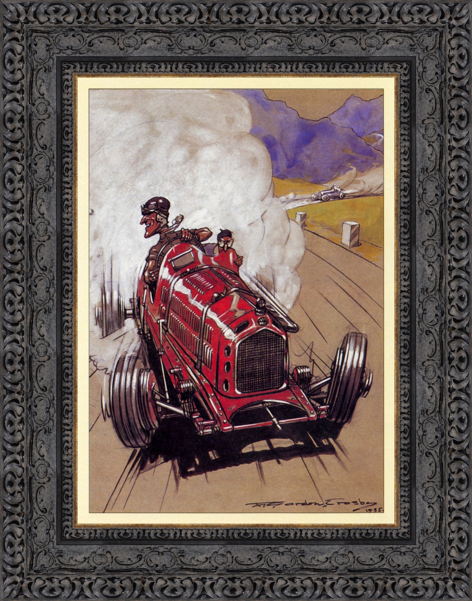 '35 Le Mans Victors: Hindmarsh &amp; Fontes – F. Gordon Crosby, 1935 - Canvas Classics
