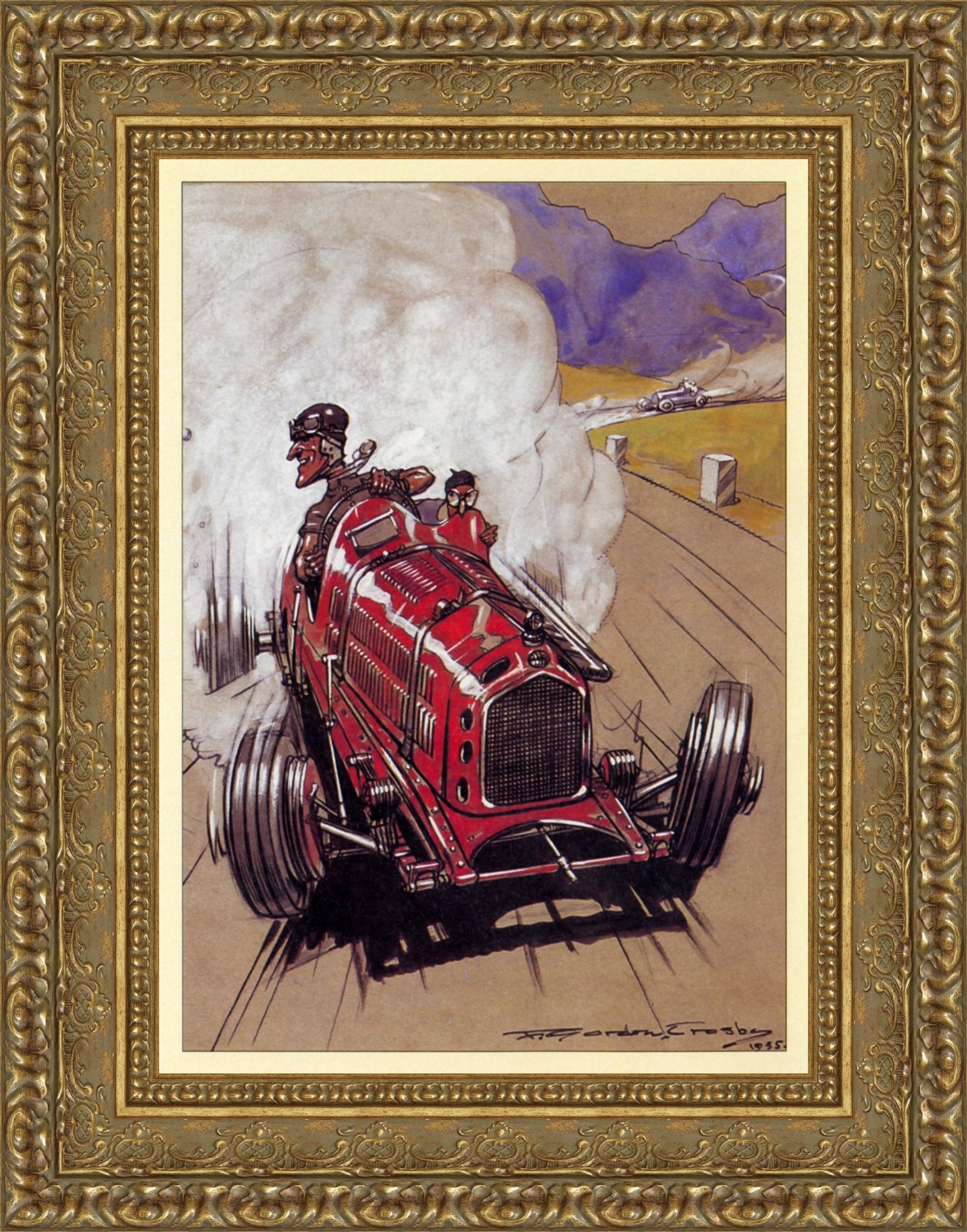 '35 Le Mans Victors: Hindmarsh &amp; Fontes – F. Gordon Crosby, 1935 - Canvas Classics