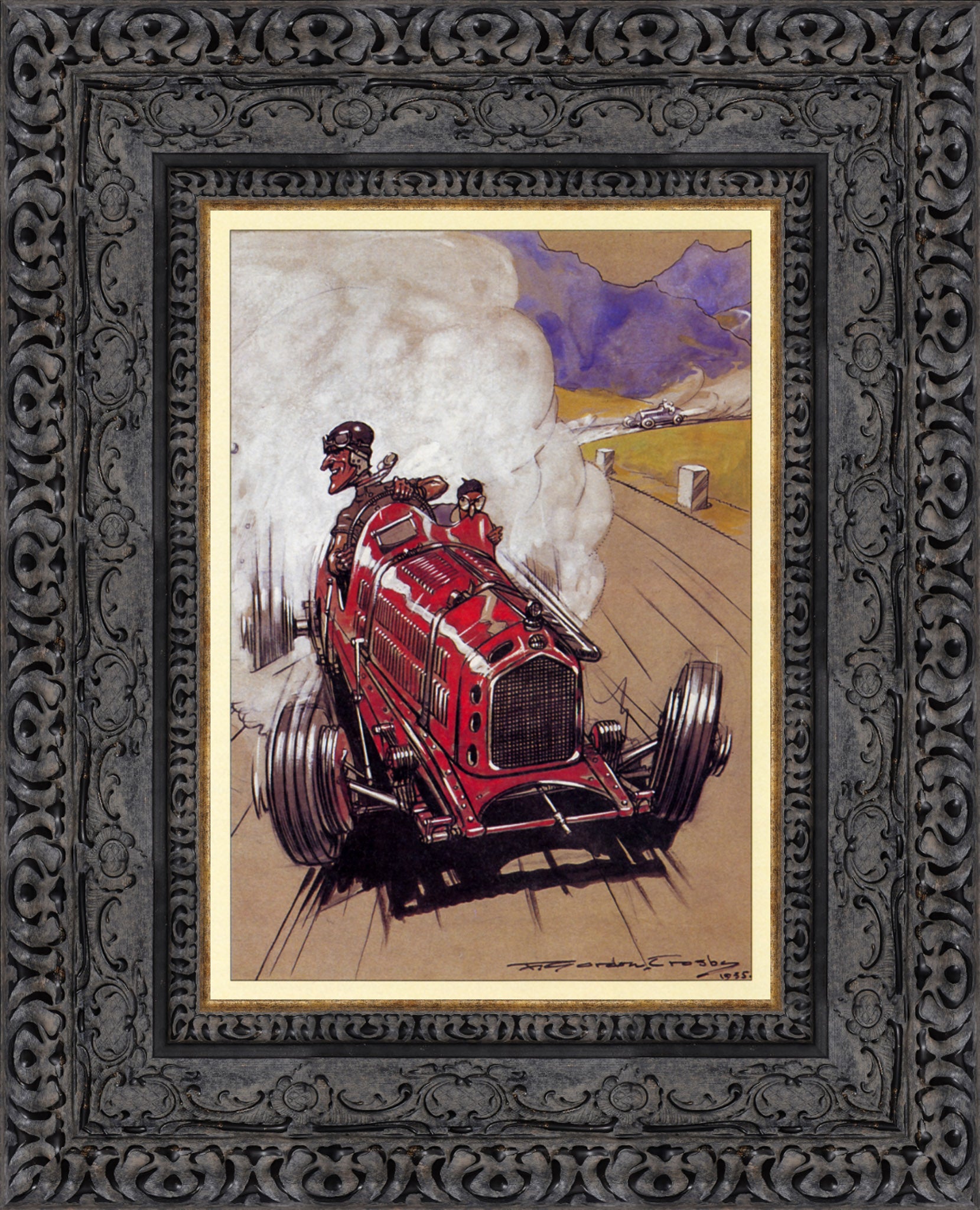 '35 Le Mans Victors: Hindmarsh &amp; Fontes – F. Gordon Crosby, 1935 - Canvas Classics