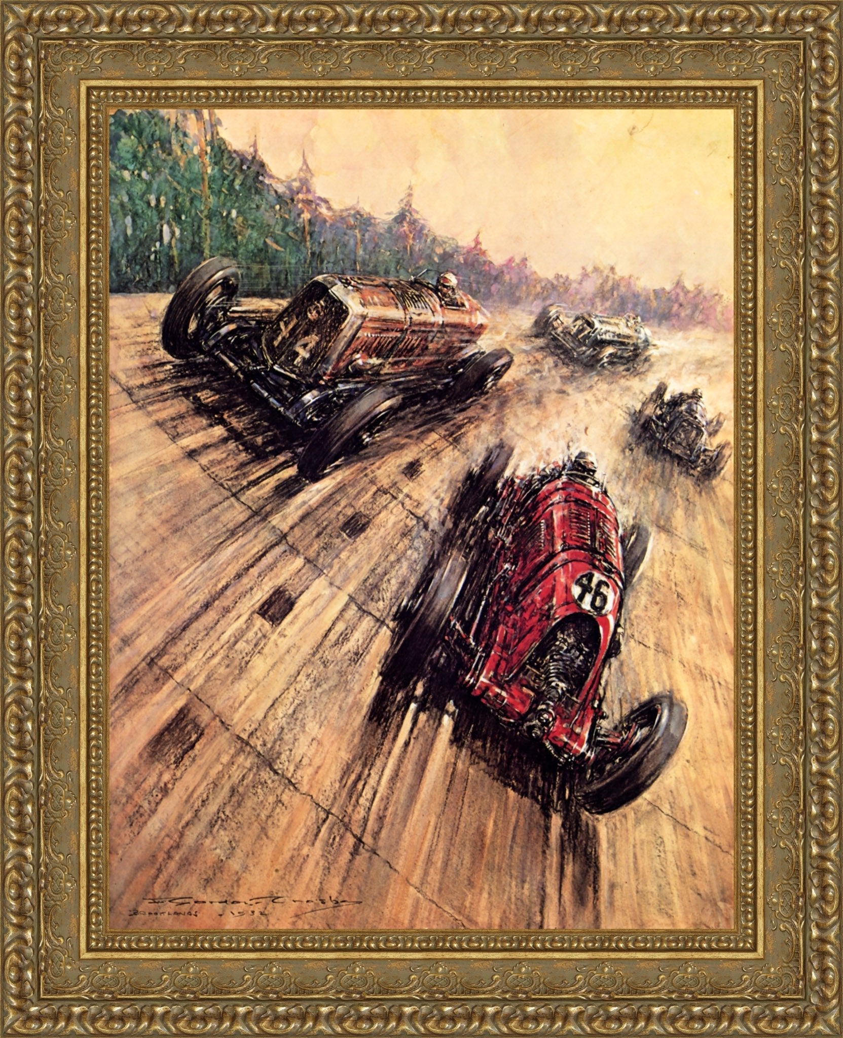 A British Empire Trophy Race – F. Gordon Crosby, 1932 - Canvas Classics