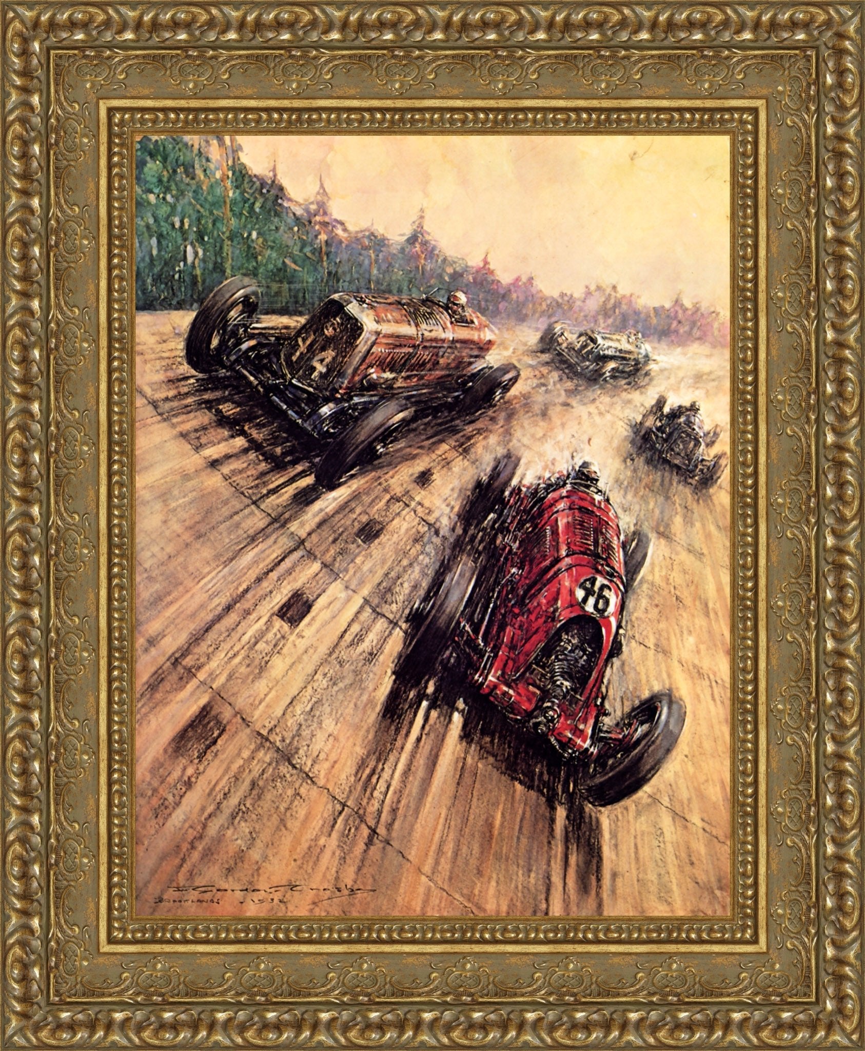 A British Empire Trophy Race – F. Gordon Crosby, 1932 - Canvas Classics