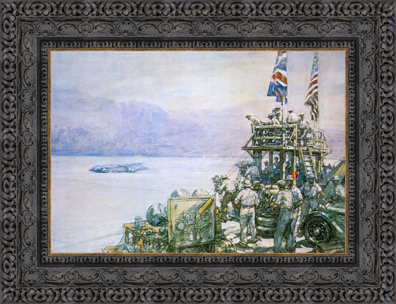 Malcolm Campbell’s Bluebird: Bonneville Landscape – F. Gordon Crosby, 1935