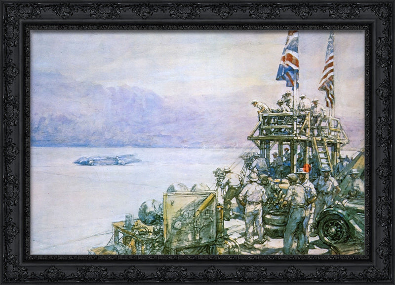 Malcolm Campbell’s Bluebird: Bonneville Landscape – F. Gordon Crosby, 1935