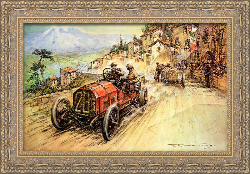 Nazzaro’s Winner in Targa Florio – F. Gordon Crosby, 1920s