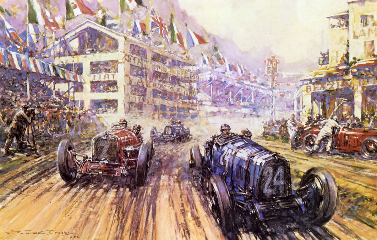 Targa Florio 1932 – F. Gordon Crosby, 1932, framed