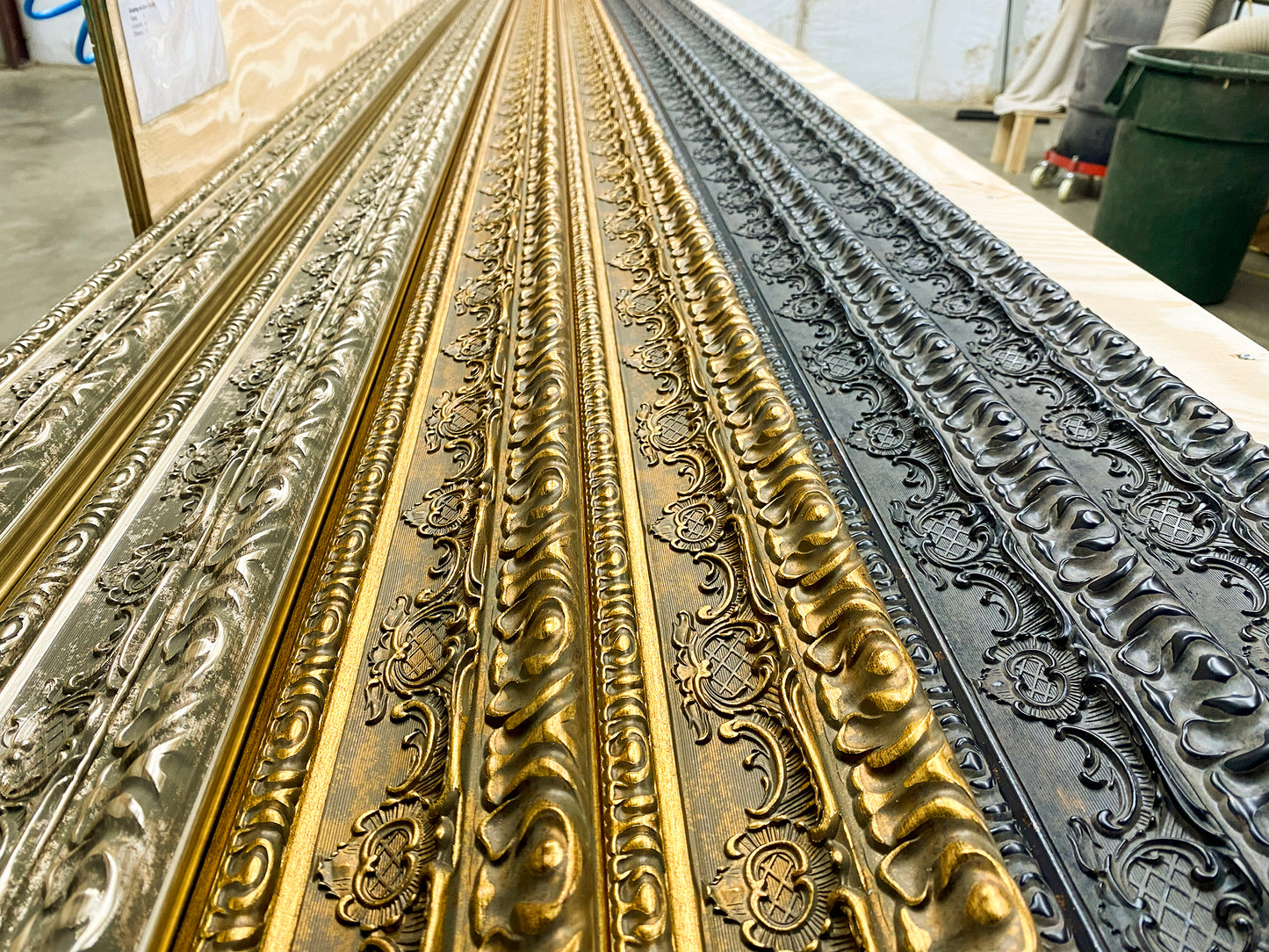 Frame Sample Pack – 4" Sections (Gold, Silver, Dark Bronze)