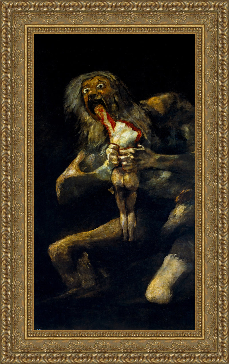 Saturn Devouring His Son – Francisco Goya, 1819–1823
