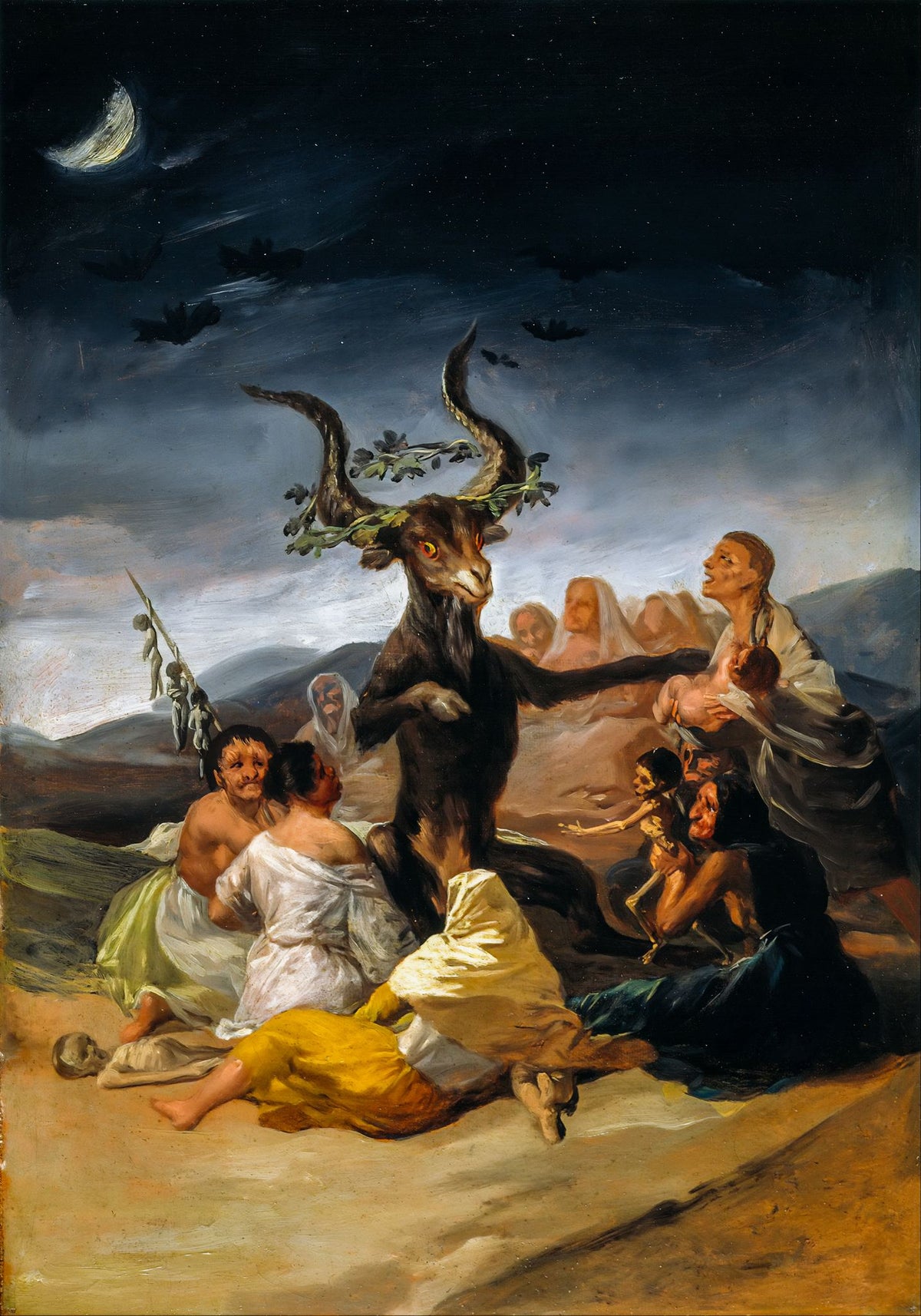 Witches' Sabbath – Francisco Goya, 1820–1823, framed