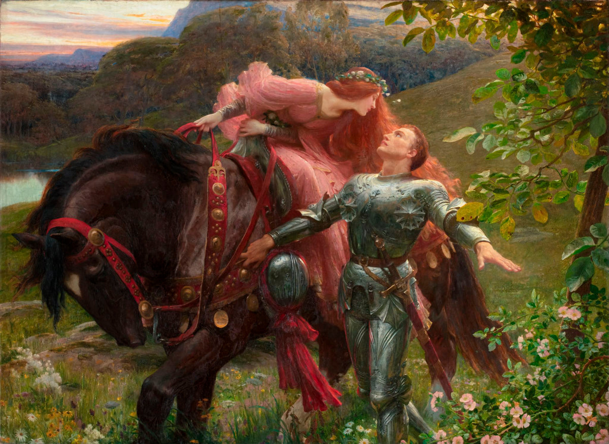 La Belle Dame Sans Merci – Frank Dicksee, 1901, framed