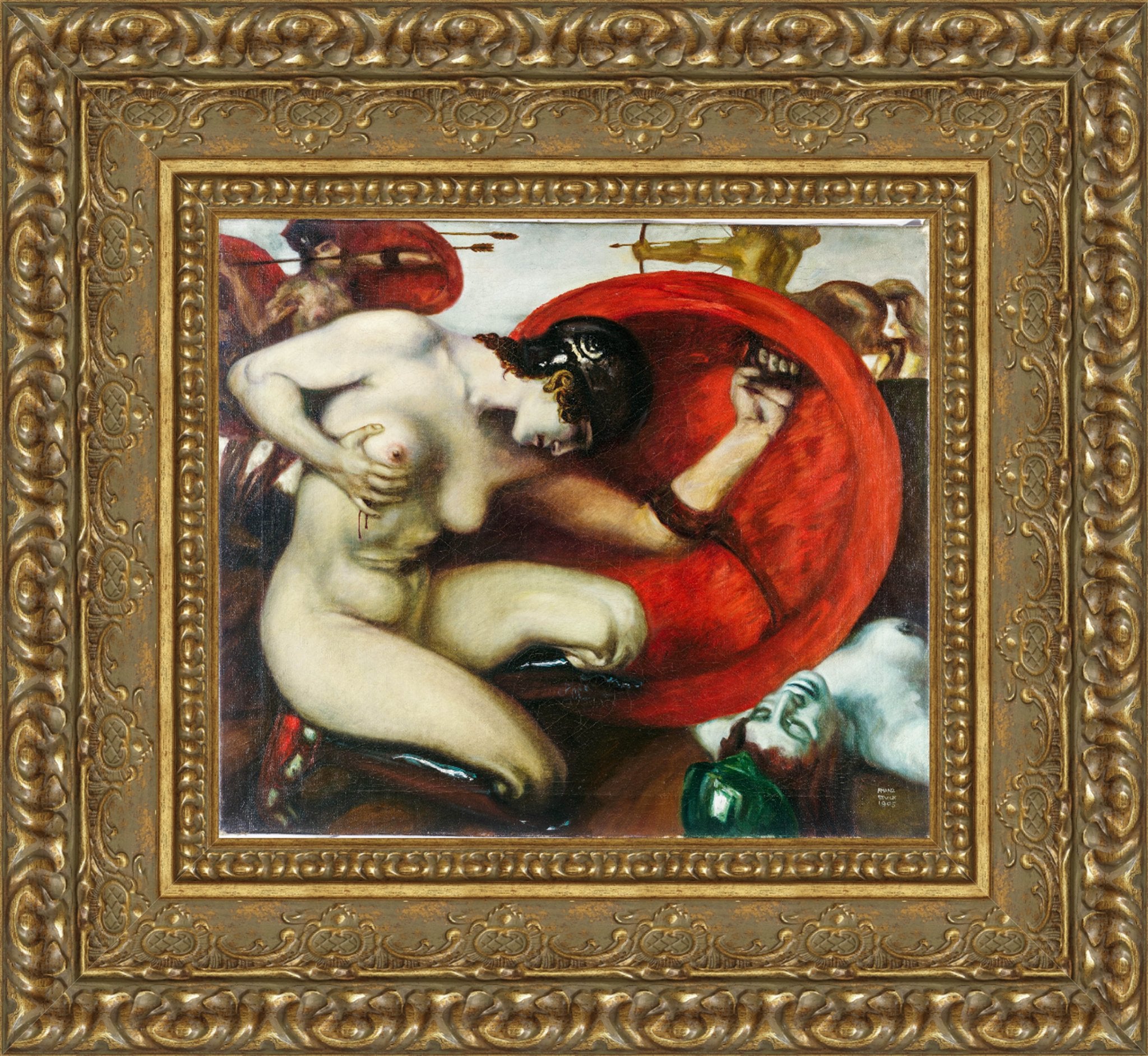 Wounded Amazon – Franz von Stuck, 1903 - Canvas Classics