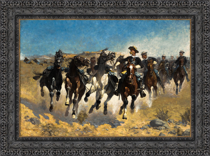 Dismounted: The Fourth Troopers Moving the Led Horses – Frederic Remington, 1890