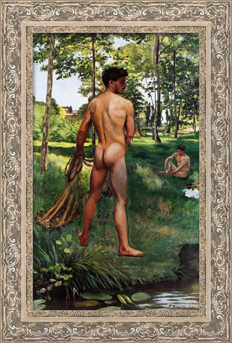 Fisherman with a Net – Frédéric Bazille, 1868
