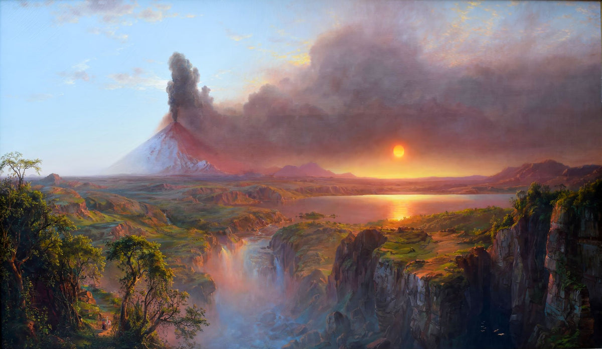 Cotopaxi – Frederic Edwin Church, 1862, framed