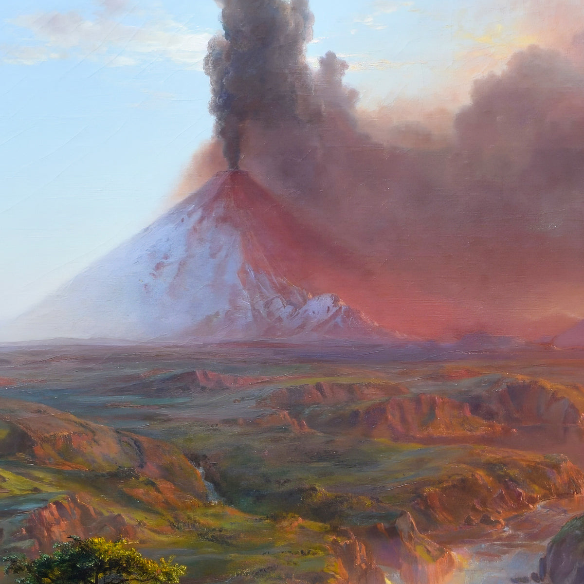 Cotopaxi – Frederic Edwin Church, 1862, print detail at full resolution
