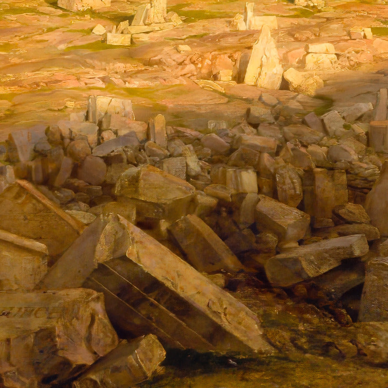 The Parthenon – Frederic Edwin Church, 1871, print detail at full resolution