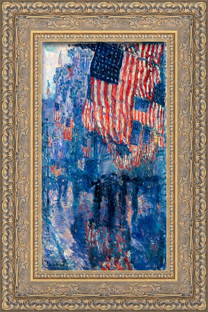 The Avenue in the Rain – Childe Hassam, 1917